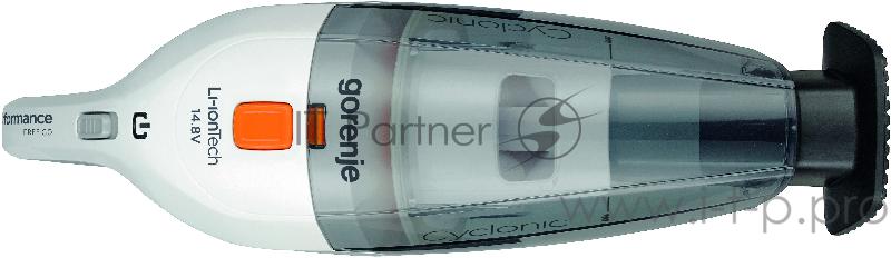 Пылесос Gorenje MVC148FW Ручной пылесос, Мощность подключения: 100Вт, Объем контейнера для пыли: 0,7 л, Цвет: Нержавеющая сталь, Номинальное напряжение: 14,8 В, Вес (брутто/нетто): 1,9 / 1,1 кг, Габаритные размеры (вхшхг): 13 ? 43 ? 13,5 см, Вес (бру