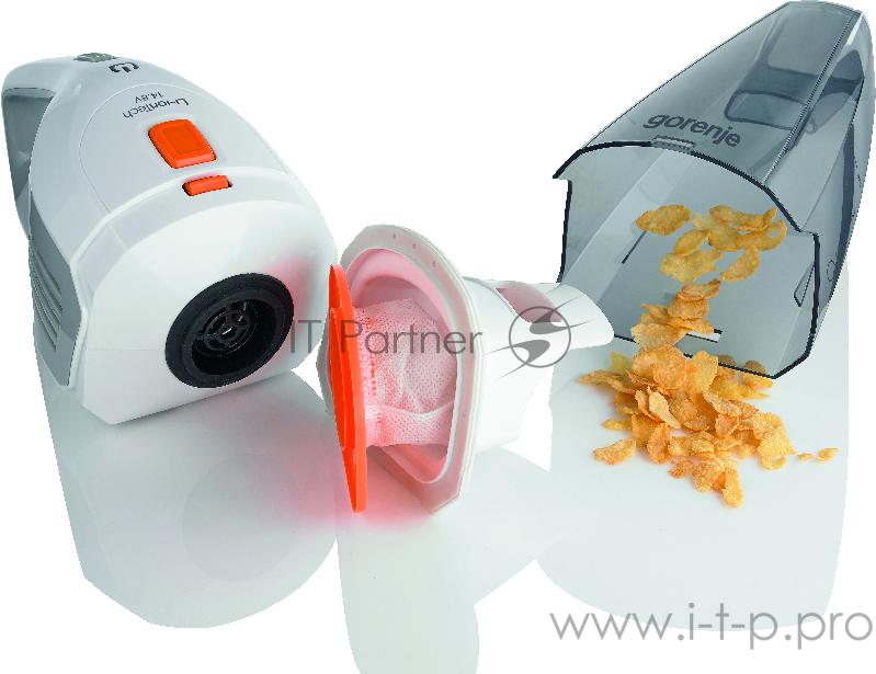 Пылесос Gorenje MVC148FW Ручной пылесос, Мощность подключения: 100Вт, Объем контейнера для пыли: 0,7 л, Цвет: Нержавеющая сталь, Номинальное напряжение: 14,8 В, Вес (брутто/нетто): 1,9 / 1,1 кг, Габаритные размеры (вхшхг): 13 ? 43 ? 13,5 см, Вес (бру