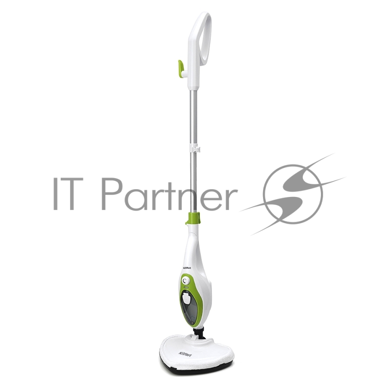 Швабра паровая Kitfort KT-1004-2 1500Вт зеленый/белый