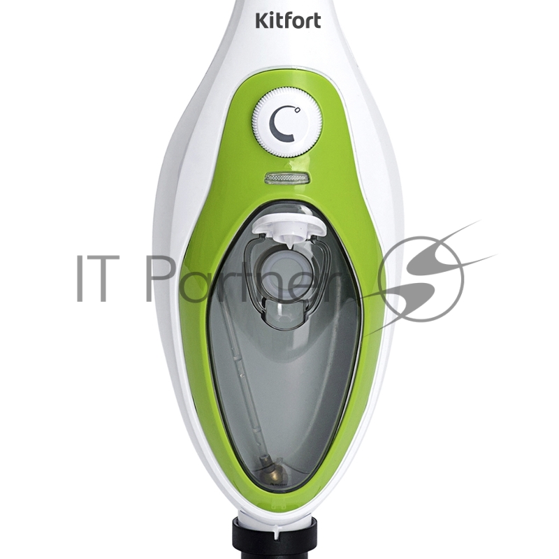 Швабра паровая Kitfort KT-1004-2 1500Вт зеленый/белый