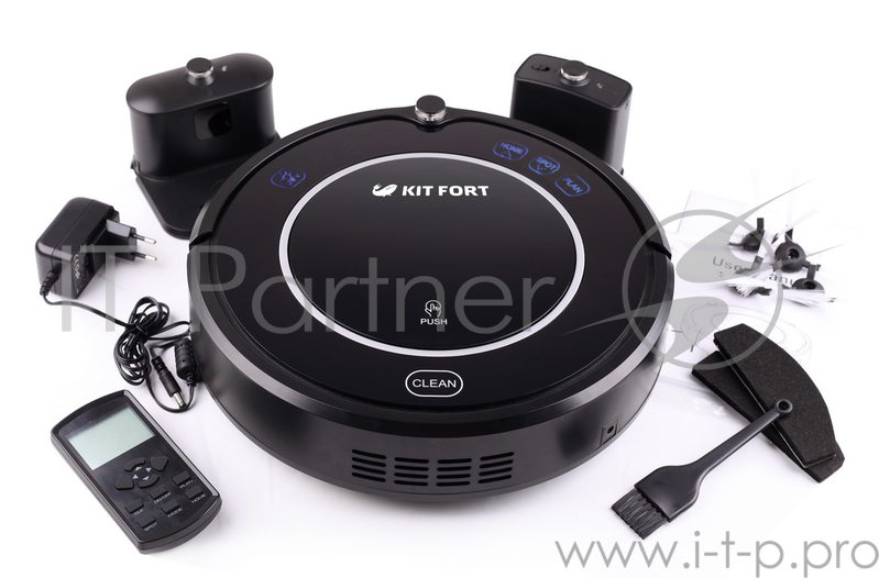 Пылесос-робот Kitfort КТ-504 25Вт черный