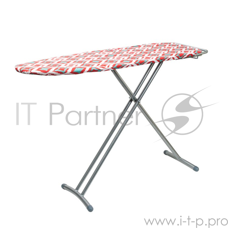 Гладильная доска Endever Delta-21, подставка д/утюга, 7 регулировок по высоте, высота 90 см, 122х38 см, серебристый