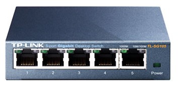 Сетевое оборудование TP-Link TL-SG105 5-портовый гигабитный настольный коммутатор SMB