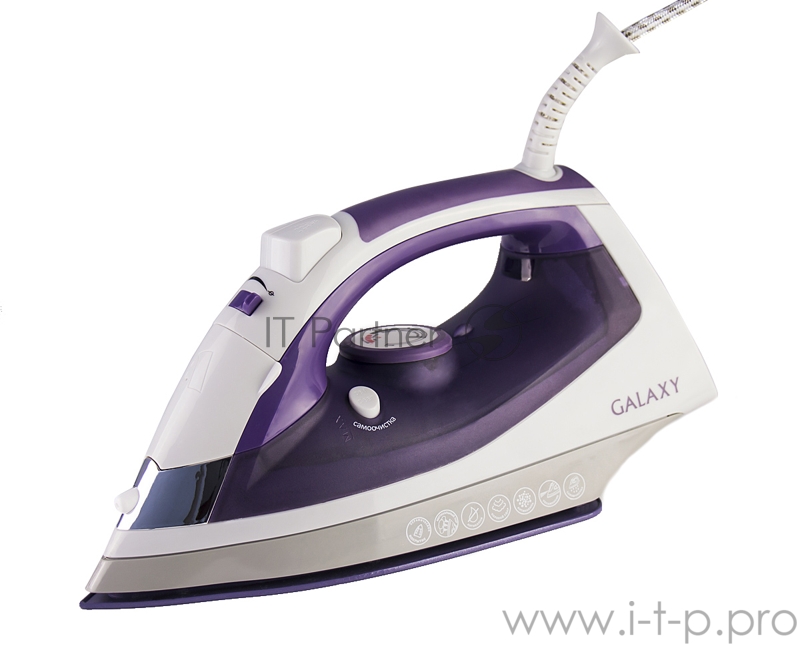 Утюг GALAXY GL 6111(Мощность 2200 Вт. Керамич.покрытие подошвы. Силикон. уплотнитель крышки резервуара. Ф-ция «Самоочистка», «Антикапля», «Антинакипь». Индикатор уровня воды, нагрева. Вертикал. отпаривание/паровой удар /ф-ция увлажнения. Защита от пе