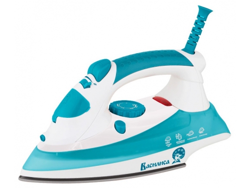 Утюг ВАСИЛИСА У5-2000 белый с бирюзовым