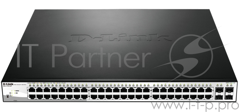 Сетевое оборудование D-Link DGS-1210-52/F1A Настраиваемый коммутатор WebSmart с 48 портами 10/100/1000Base-T и 4 комбо-портами 100/1000Base-T/SFP