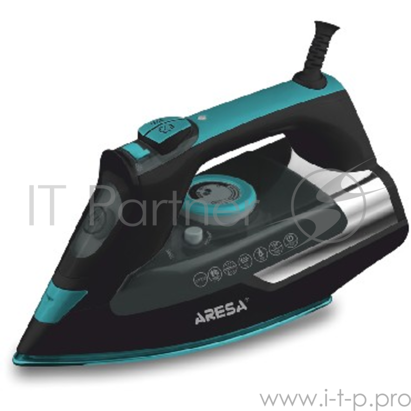 Утюг ARESA AR-3114 Мощность: 3000 Вт. Керамическая подошва. Регулируемый пар: 50 г/мин, паровой удар: 150 г/мин. Объём резервуара: 400 мл. Горизонтальное отпаривание, вертикальное отпаривание. Функция самоочистки, автоматическое отключение. Система