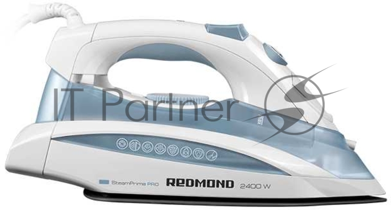 Утюг REDMOND RI-C263 Мощность 2400 Вт,Постоянная подача пара 50 г/мин,Паровой удар 170 г/мин,Объем резервуара для воды 350 мл,Сухое глажение,Вертикальное отпаривание,Функция cамоочистки,Функция автоотключения,Защита от накипи,Защита от протекания,Тип