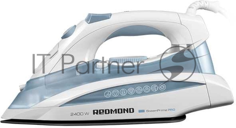 Утюг REDMOND RI-C263 Мощность 2400 Вт,Постоянная подача пара 50 г/мин,Паровой удар 170 г/мин,Объем резервуара для воды 350 мл,Сухое глажение,Вертикальное отпаривание,Функция cамоочистки,Функция автоотключения,Защита от накипи,Защита от протекания,Тип