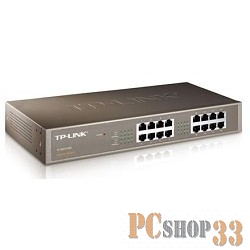 Сетевое оборудование TP-Link TL-SG1016D 16-портовый гигабитный настольный/монтируемый в стойку коммутатор SMB