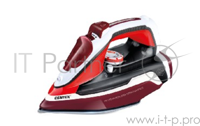 Утюг Centek CT-2352 2200Вт, эмалированная подошва, 300 мл, паровой удар, самоочистка, капля-стоп