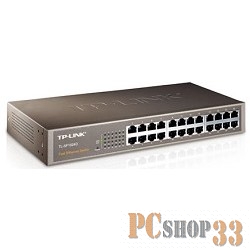 Сетевое оборудование TP-Link TL-SF1024D 24-портовый 10/100 Мбит/с настольный/монтируемый в стойку коммутатор SMB