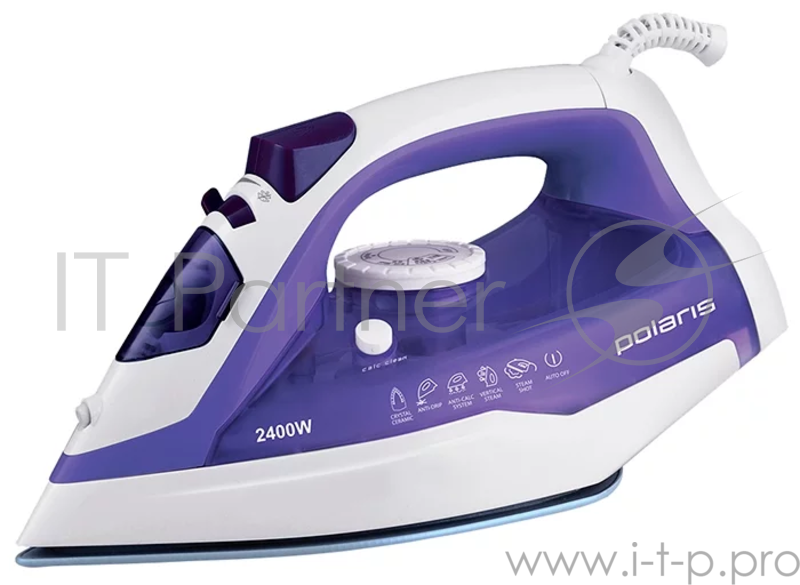Утюг POLARIS PIR2482AK белый/фиолетовый 2400Вт