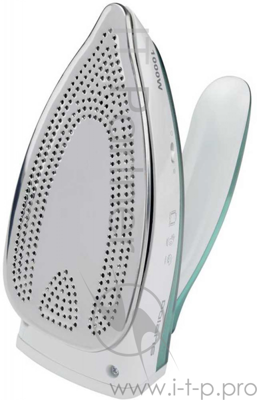 Утюг POLARIS PIR 1007T дорожный (1000 Вт,нержав, скл.ручка,мерн.стак) зеленый