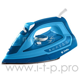 Утюг DELTA DL-865 белый с бирюзовым
