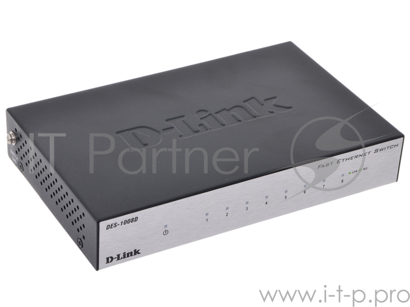 Сетевое оборудование D-Link DES-1008D/L2B Неуправляемый коммутатор с 8 портами 10/100Base-TX