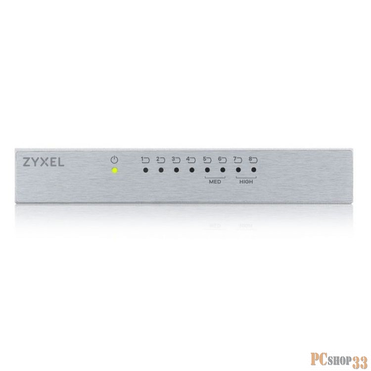 Сетевое оборудование Zyxel GS-108BV3-EU0101F/GS-108B Коммутатор v2/v3, 8 портов 1000 Мбит/с, настольный, металлический корпус