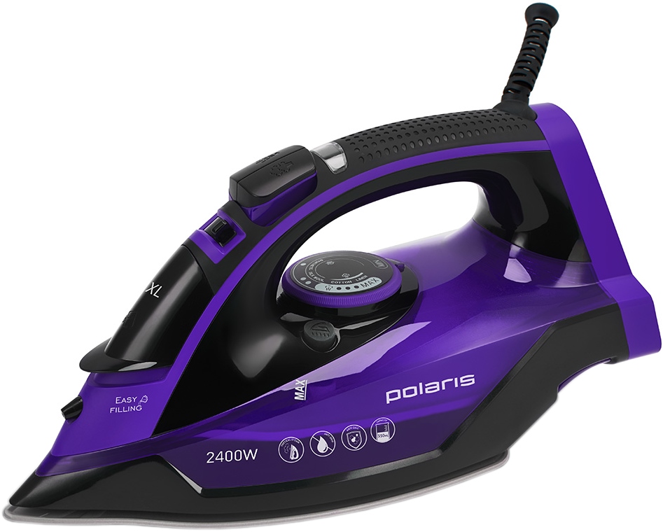 Утюг POLARIS PIR2415К черный/фиолетовый 2400Вт