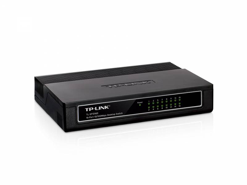 Сетевое оборудование TP-Link TL-SF1016D 16-портовый 10/100 Мбит/с настольный коммутатор SMB