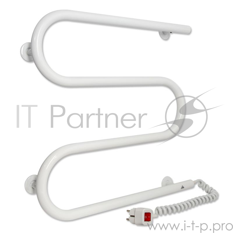 Полотенцесушитель LARIS 73207380 М-обр ЧК 500х500, 58 Вт, подключение справа