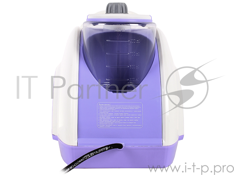 Отпариватель для одежды Endever ODYSSEY Q-910, давление пара 1,5 бар, паа 45 г/мин, макс.мощность 2030 Вт, емкость бака 1200 мл, сиреневый/белый