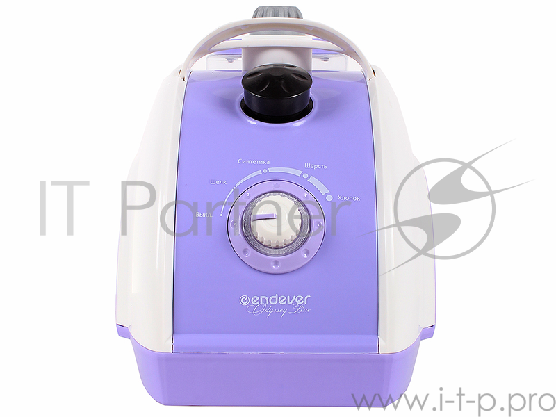 Отпариватель для одежды Endever ODYSSEY Q-910, давление пара 1,5 бар, паа 45 г/мин, макс.мощность 2030 Вт, емкость бака 1200 мл, сиреневый/белый