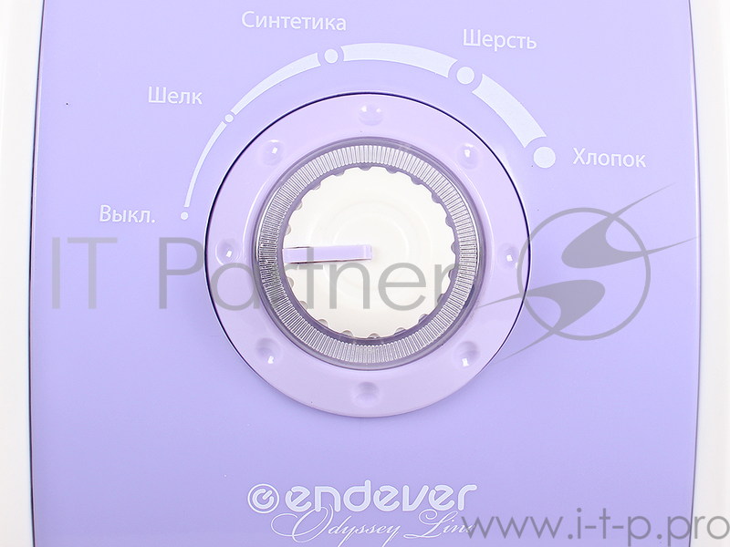 Отпариватель для одежды Endever ODYSSEY Q-910, давление пара 1,5 бар, паа 45 г/мин, макс.мощность 2030 Вт, емкость бака 1200 мл, сиреневый/белый
