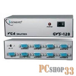 Разветвитель GVS128 Разветвитель сигнала VGA на 8 мониторов (Gembird/Cablexpert)