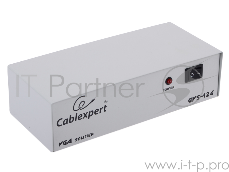 Разветвитель GVS124 Разветвитель сигнала VGA на 4 монитора (Gembird/Cablexpert)
