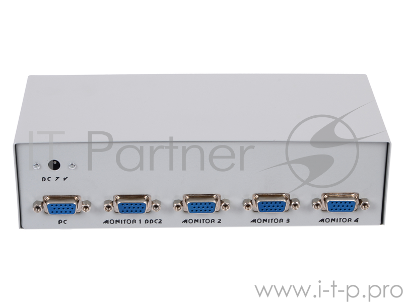Разветвитель GVS124 Разветвитель сигнала VGA на 4 монитора (Gembird/Cablexpert)