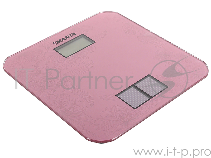 Электронные напольные весы MARTA MT-1663 {} розовый