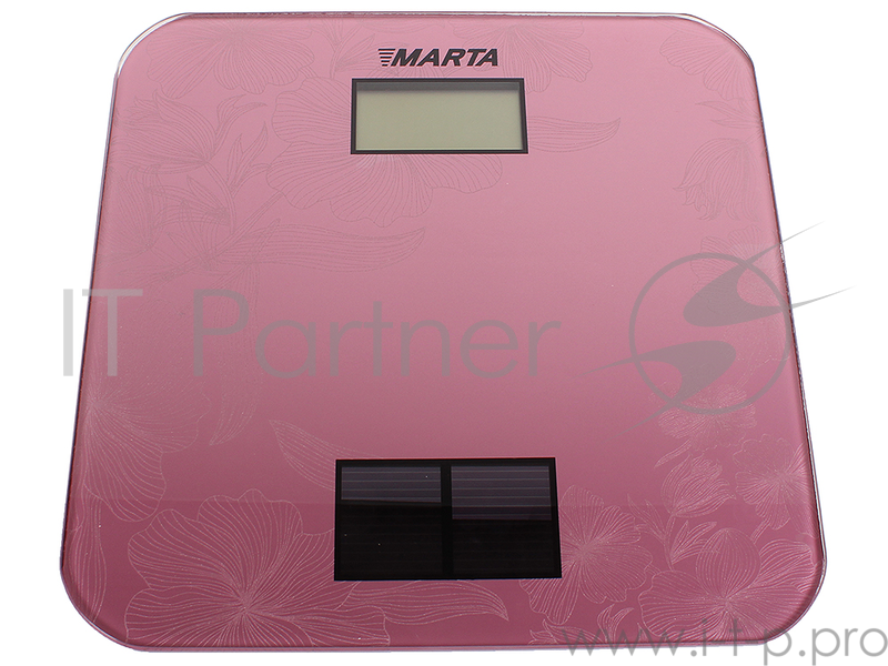 Электронные напольные весы MARTA MT-1663 {} розовый