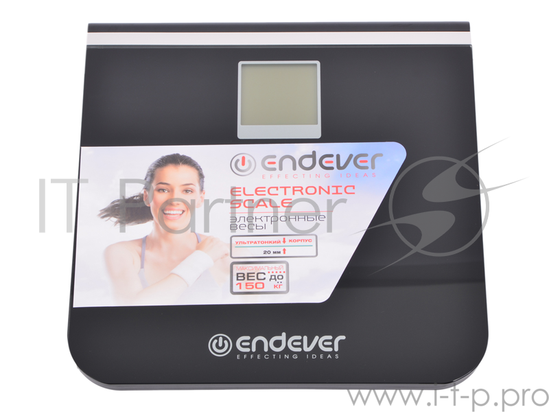 Электронные напольные весы Endever Skyline FS-540, вес до 150 кг., стекло повышенной прочности, LCD-дисплей, авто откл.