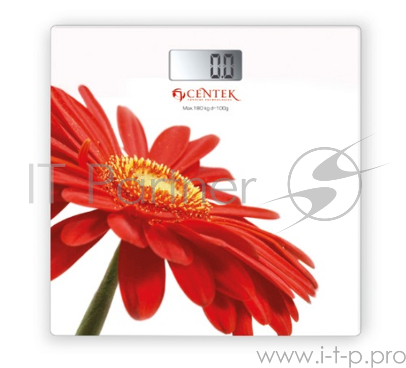 Весы напольные Centek CT-2422 (Гербер) электронные 180кг, 0,1кг, LCD 45x28, размер 26х26см