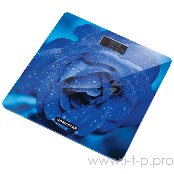 Весы напольные электронные HOMESTAR HS-6002C (стеклянная поверхность, 180 кг, термометр)