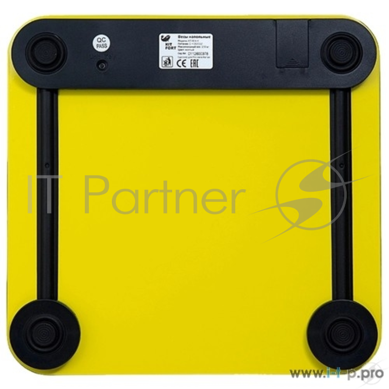 Напольные весы 804-4-КТ Kitfort, Максимальный вес: 150 кг .жёлтые