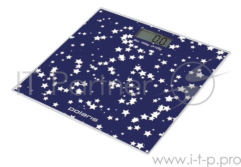 Весы напольные POLARIS PWS1852DG темно-синий , электрон., 180 кг, стекло