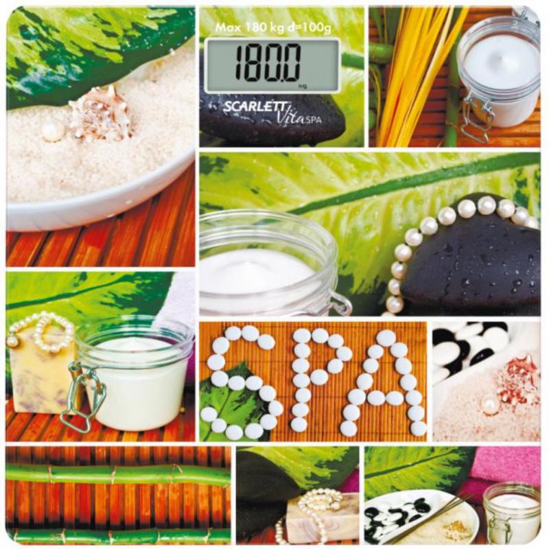 Весы напольные электронные Scarlett SC-BS33E039 макс.180кг рисунок