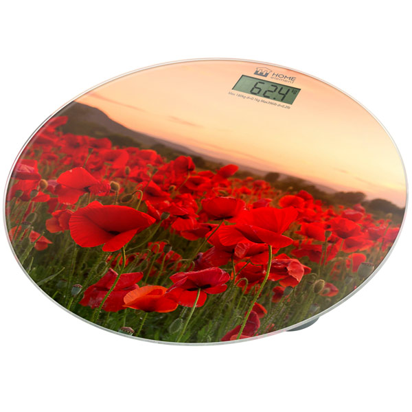 HOME ELEMENT HE-SC908 Весы напольные красные макистекло, LСD дисплей, автовыключение, цена деления 100г max нагрузка 180кг