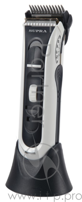 Машинка для стрижки Supra HCS-205 белый (насадок в компл:3шт)
