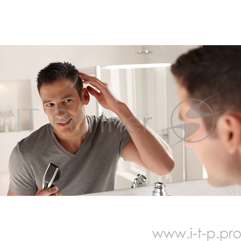 Машинка для стрижки Philips HC5438 черный (насадок в компл:2шт)