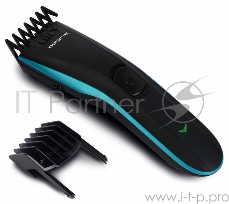 Машинка для стрижки Polaris PHC 0502RC черный (насадок в компл:2шт)