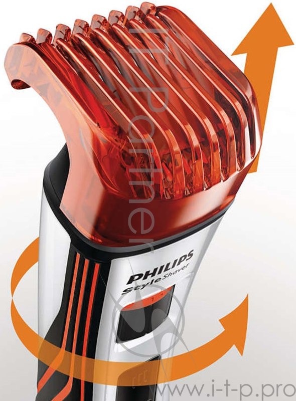 Машинка для стрижки Philips QS6141/32 серебристый/черный (насадок в компл:1шт)