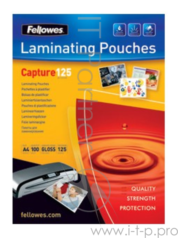 Пленка Fellowes Пленки для ламинирования глянцевые FS-53074 (A4 x 100, 2х125мкм)