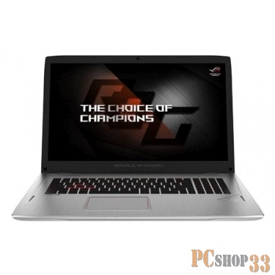 Ноутбук ASUS GL702VS-GC242 (Core i7 7700HQ-2.80ГГц, 8ГБ, 128+2000ГБ, GFGTX1070, LAN, WiFi, BT, WebCam, 17.3 1920x1080, Linux)