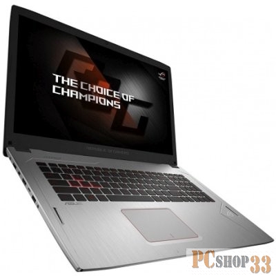 Ноутбук ASUS GL702VS-GC242 (Core i7 7700HQ-2.80ГГц, 8ГБ, 128+2000ГБ, GFGTX1070, LAN, WiFi, BT, WebCam, 17.3 1920x1080, Linux)