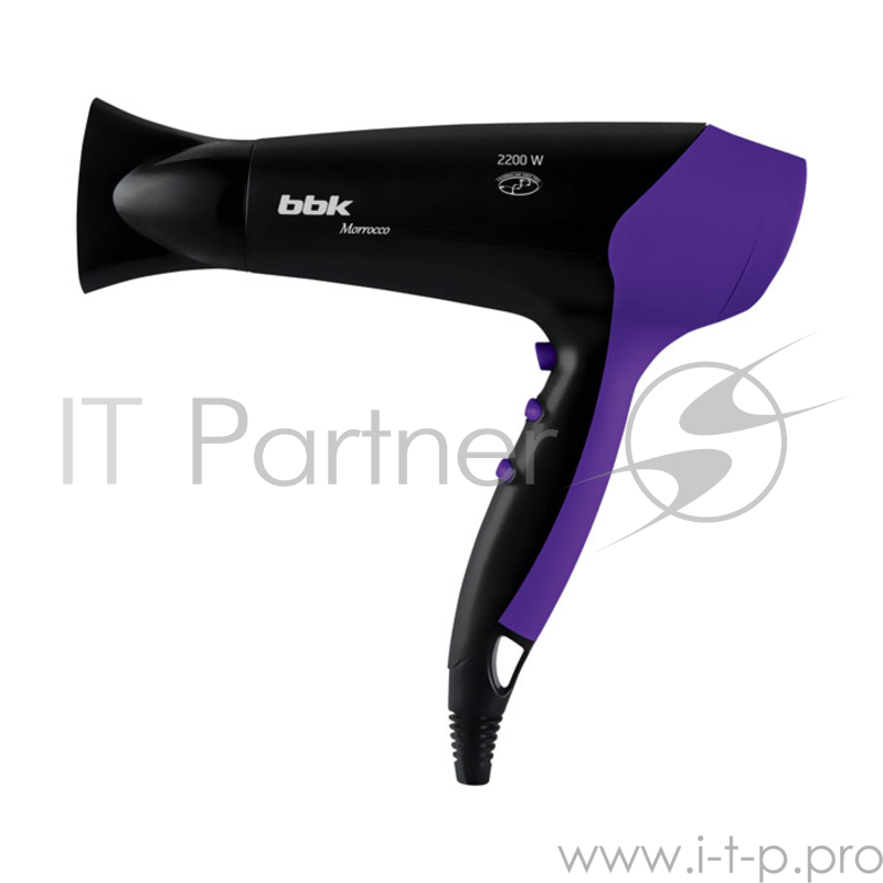Фен BBK BHD3221i черный/фиолетовый 2200Вт