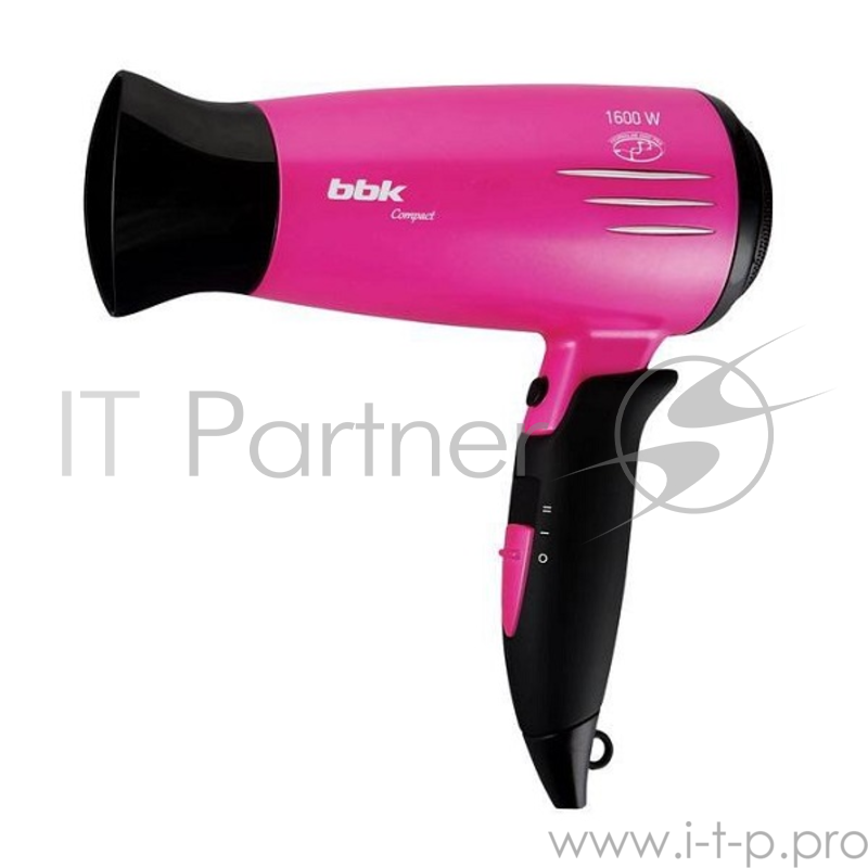 Фен BBK BHD1605i 1600Вт бордовый/черный