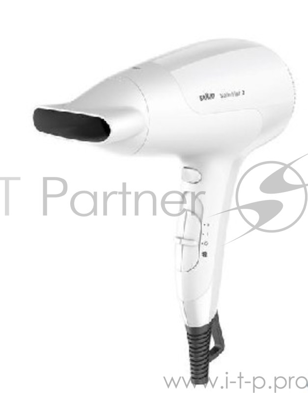 Фен BRAUN HD380(Мощность 2000 Вт. Кол-во скоростей 2. Кол-во уровней нагрева 3. Ионизатор. Концентратор.)