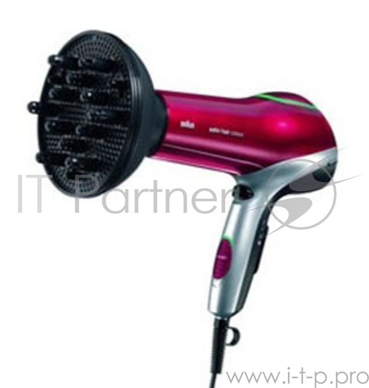 Фен Braun HD770 2000Вт красный/черный